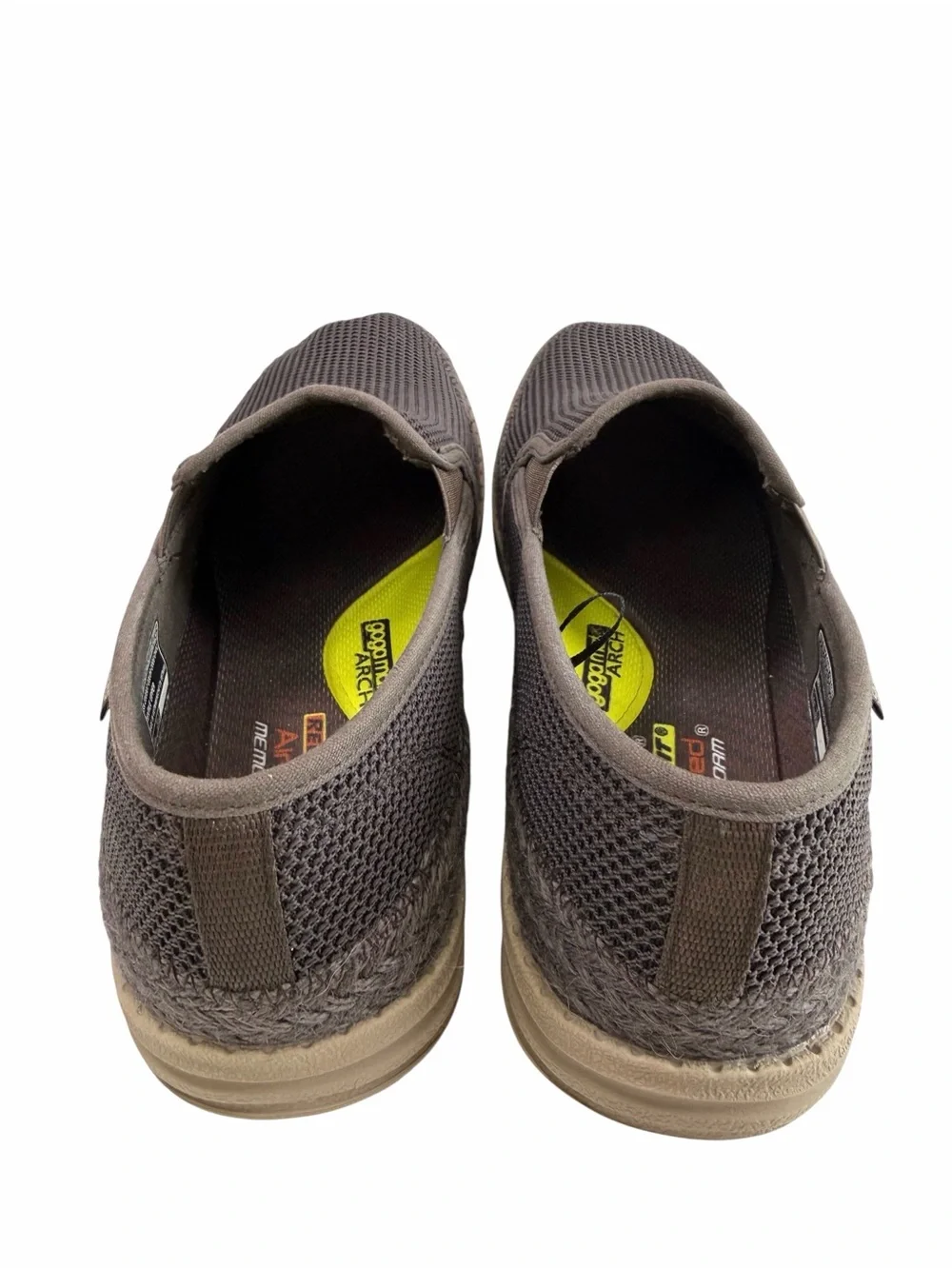 Skechers Melson-Petros Mesh Slip-On Shoes Dark Brown Men’s Size 11